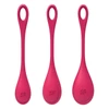 SATISFYER YONI POWER 1 - GÉSAGOLYÓ SZETT - PIROS (3 RÉSZES)