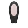Satisfyer Double Joy - okos, akkus, vízálló párvibrátor (fekete)