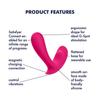 SATISFYER TOP SECRET - AKKUS, OKOS 2 MOTOROS VIBRÁTOR (PINK)