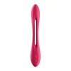 SATISFYER ELASTIC JOY - AKKUS, FLEXIBILIS PÁRVIBRÁTOR (PIROS)