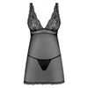 Sweetia babydoll &amp; thong black  S/M