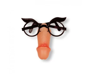 Glasses with penis