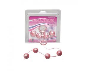 Marble Collection Anal Beads Large Pink