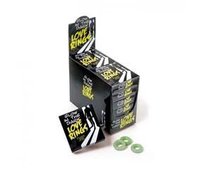 Glow in the dark Love Rings 3-pack