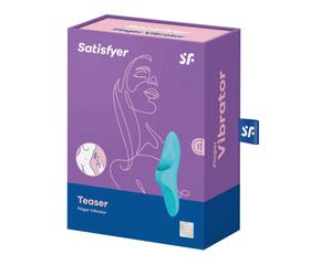 Satisfyer Teaser - akkus, vízálló ujjvibrátor (türkiz)