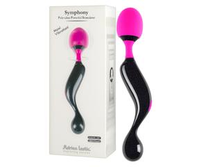 Adrien Lastic Symphony Wand - akkus, masszírozó vibrátor - Fekete-pink