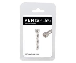 Penisplug - lépcsős, halálfejes acél húgycsőtágító ékszer (0,6-0,8cm)