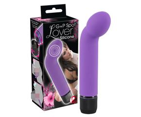 Silicone Lover - G+P-pont vibrátor (lila)