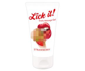 Lick it! - 2in1 ehető síkosító - eper (50ml)