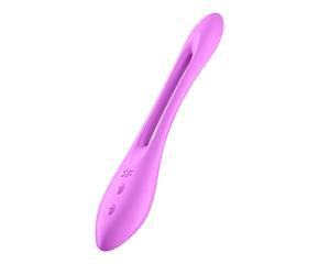 Satisfyer Elastic Joy - akkus, flexibilis párvibrátor (viola)