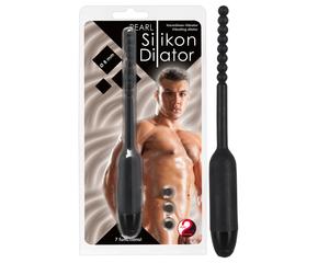 Pearl Dilator - fekete, gömbös, szilikon húgycsővibrátor