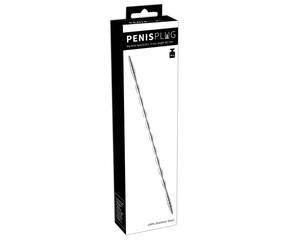 Penisplug Dilator - acél húgycsőtágító dildó (0,3-0,6cm) - ezüst