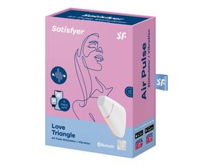 Satisfyer Love Triangle - okos, akkus, vízálló csiklóizgató vibrátor (fehér)