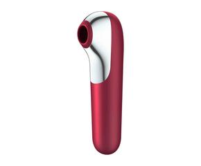 Satisfyer Dual Love - okos, akkus, vízálló hüvelyi és csikló vibrátor (piros)