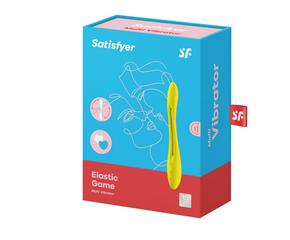 SATISFYER ELASTIC GAME - AKKUS, FLEXIBILIS PÁRVIBRÁTOR (SÁRGA)