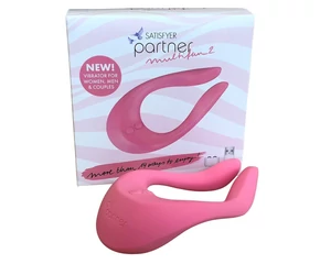 Satisfyer PARTNER Multifun 2 -akkus párvibrátor (pink)