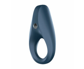 Satisfyer Ring 1 - vízálló, akkus péniszgyűrű (szürkés-kék)