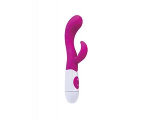 A-TOYS VIBRÁTOR NESSY SZILIKON CSIKLÓIZGATÓVAL PINK