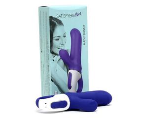 Satisfyer Magic Bunny - vízálló, akkus csiklókaros vibrátor (kék)