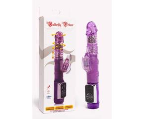 Butterfly Prince Rabbit Vibrator Purple