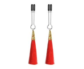 Glamor Tassel Nipple Clamp Red