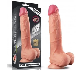 10" Dual Layer Platinum Silicone Cock