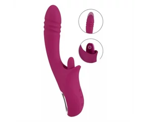 Javida Licking & Thrusting - nyelves lökő vibrátor (lila)
