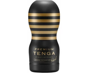 TENGA Premium Strong - eldobható maszturbátor (fekete)
