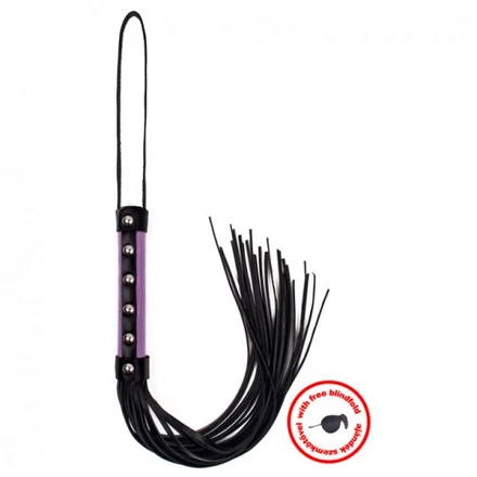 Whip purple with blindfold
