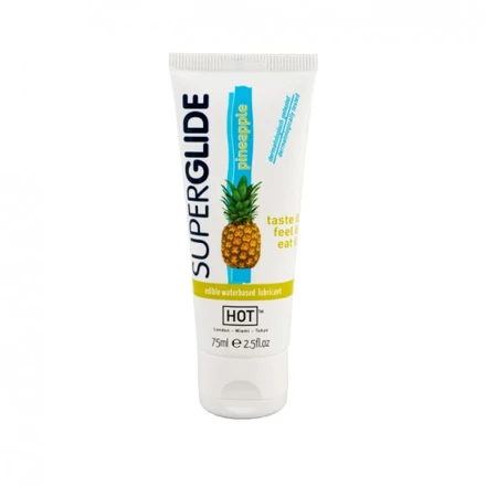 HOT Superglide edible lubricant waterbased - PINEAPPLE - 75 ml