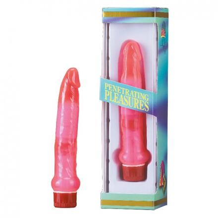 Jelly Anal Slim Jim Vibrator Pink