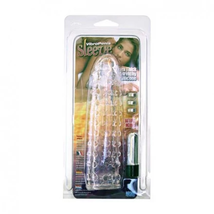 Silikon Vibro Penis Sleeve 16 cm m. Vibr.