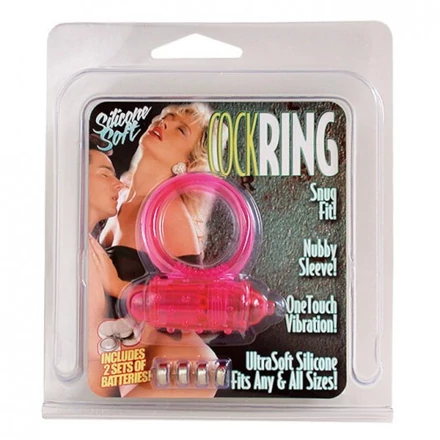 Vibrating Cockring Silicone Pink