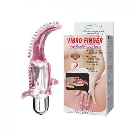 FINGER VIBE,10 Functions TPR Material, 3 LR44 Batteries