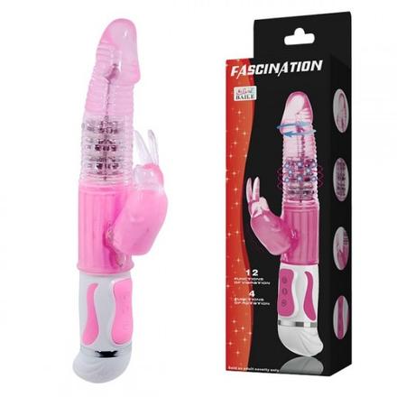 Fascination Bunny  Körkörös Vibrátor Pink