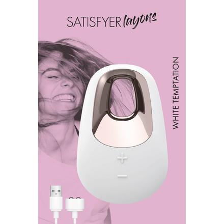 Satisfyer White Temptation - akkus csiklóvibrátor (fehér)