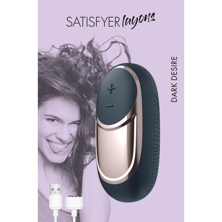 Satisfyer Dark Desire - akkus csiklóvibrátor (fekete)