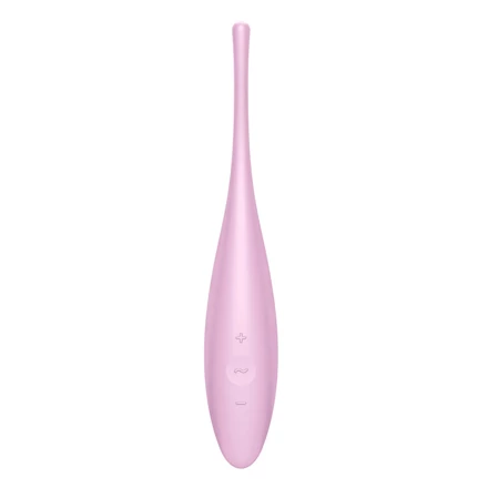 SATISFYER TWIRLING JOY - OKOS, AKKUS, VÍZÁLLÓ CSIKLÓVIBRÁTOR (PINK)