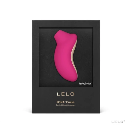 LELO Sona Cruise - hanghullámos csiklóizgató - Cseresznye piros