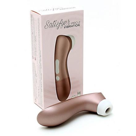 Satisfyer Pro 2 Vibration - akkus csiklóizgató vibrátor (barna)