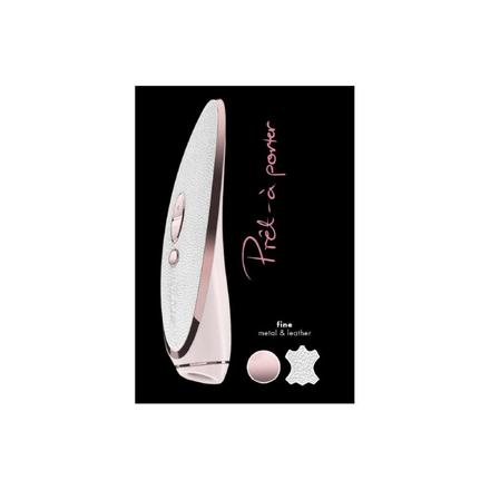 Satisfyer Luxury Pret - vibráló csiklóizgató (fehér-rózsaarany)