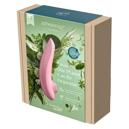 Womanizer Premium Eco - környezetbarát, akkus csiklóizgató (pink)