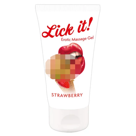 Lick it! - 2in1 ehető síkosító - eper (50ml)