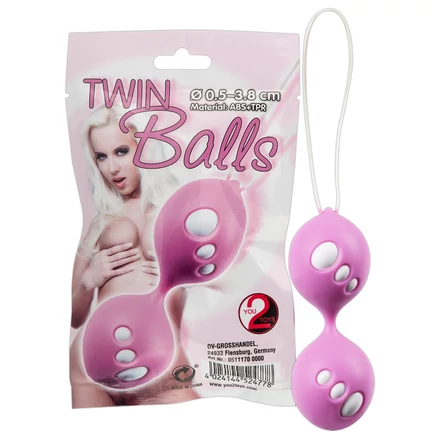 Twin Balls - gésagolyó duó (pink)