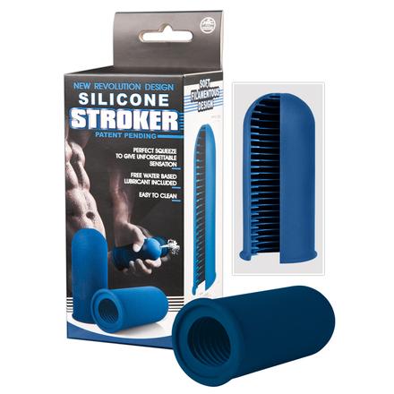 STROKER - szilikon maszturbátor férfiaknak - Kék