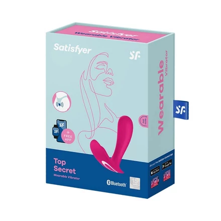 SATISFYER TOP SECRET - AKKUS, OKOS 2 MOTOROS VIBRÁTOR (PINK)