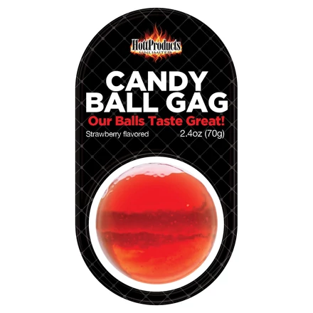 Candy Ball - cukorka szájpecek (70g) - eper