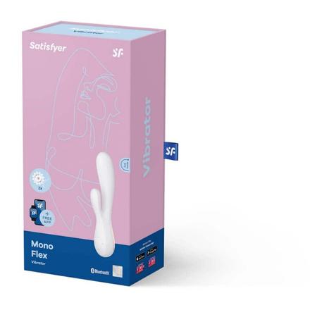 Satisfyer Mono Flex - okos, akkus, vízálló vibrátor (fehér)