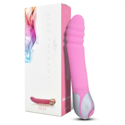 Zest - bordás G-pont vibrátor - pink (Vibe Therapy)