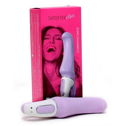 Satisfyer Charming Smile - vízálló, akkus G-pont vibrátor (lila)